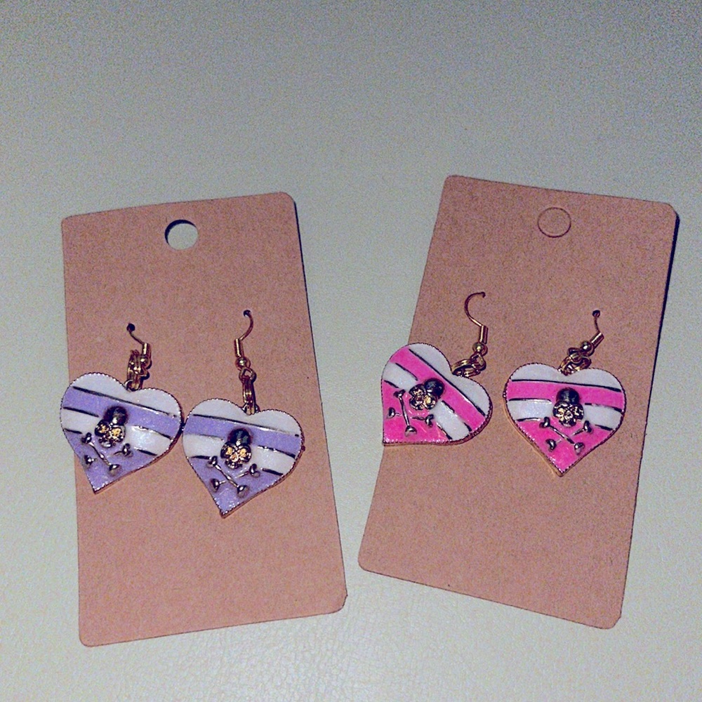 FabulouslyFitted | Anchors Away Striped Dangling Earrings